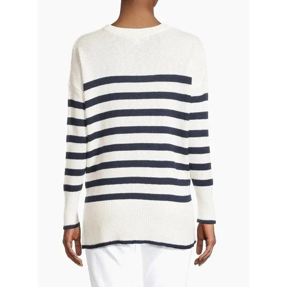 Lilly Pulitzer  Sweater Cheers To The Weekend Size XS Red White‎ Blue Stripe - Picture 4 of 15